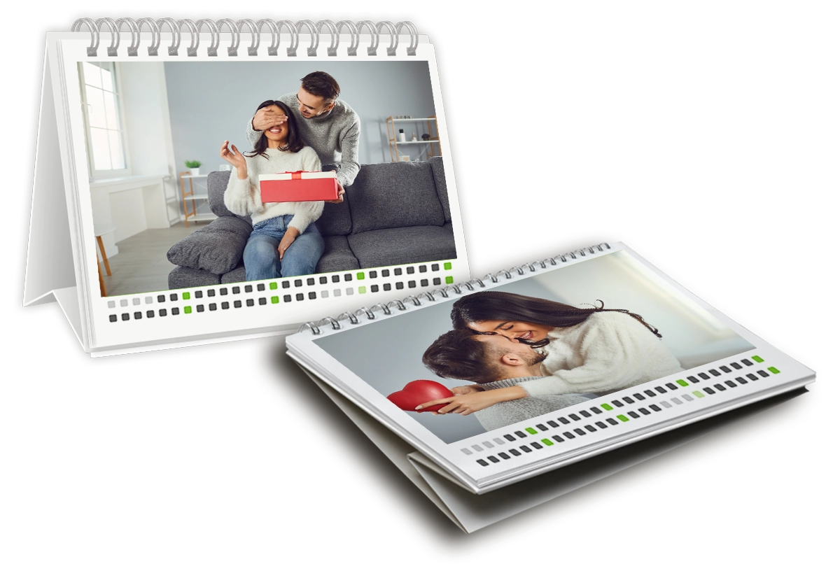 Tischkalender zum Valentinstag
