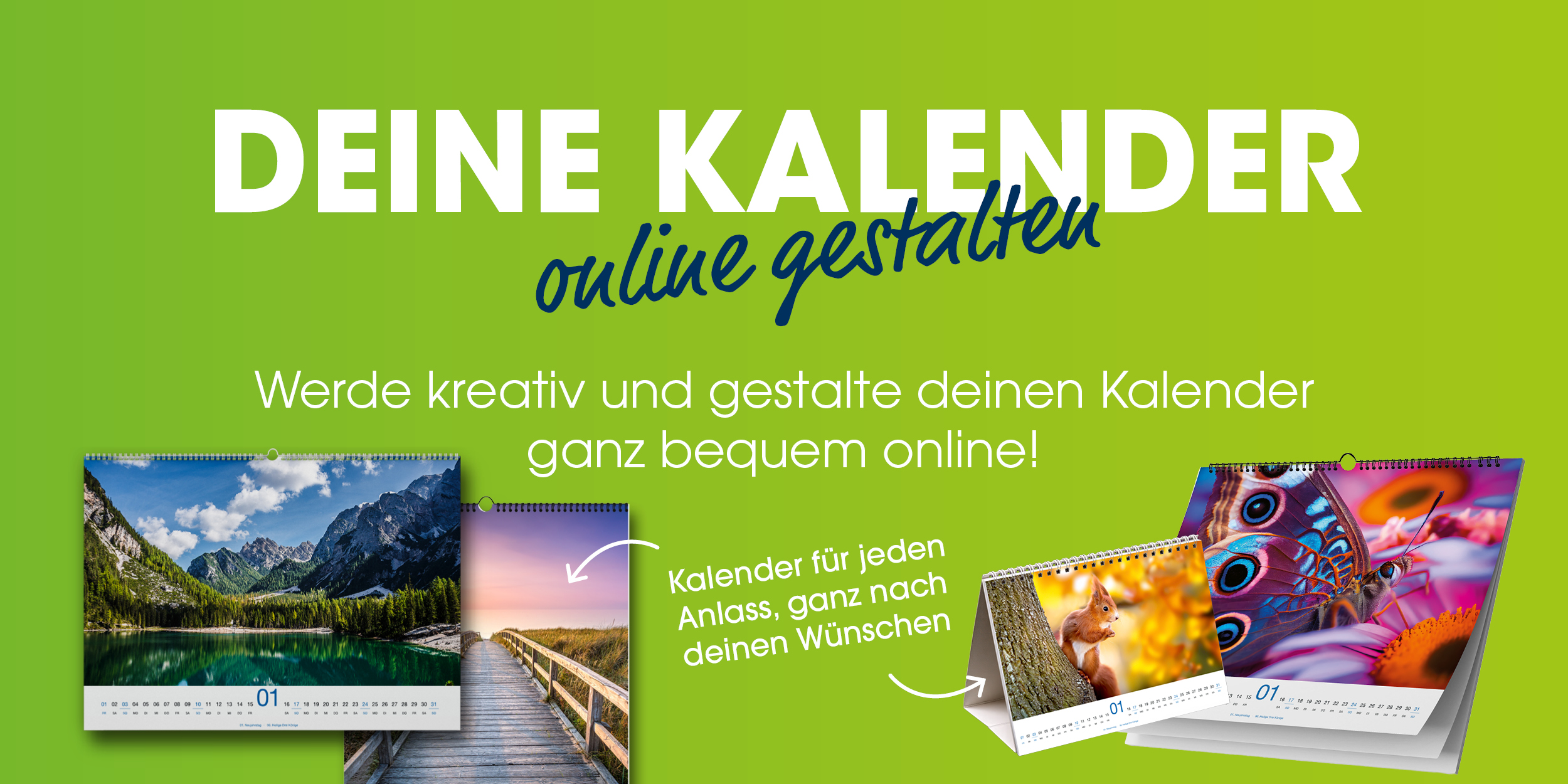 Wandkalender online gestalten