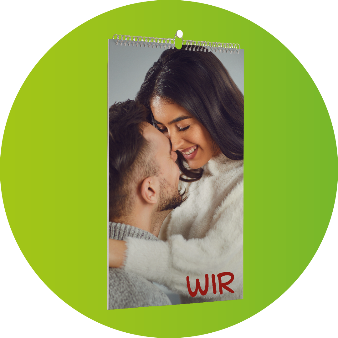 Wandkalender Valentinstag mit Pärchen