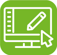 Icon Schnelle Gestaltung im Online Editor