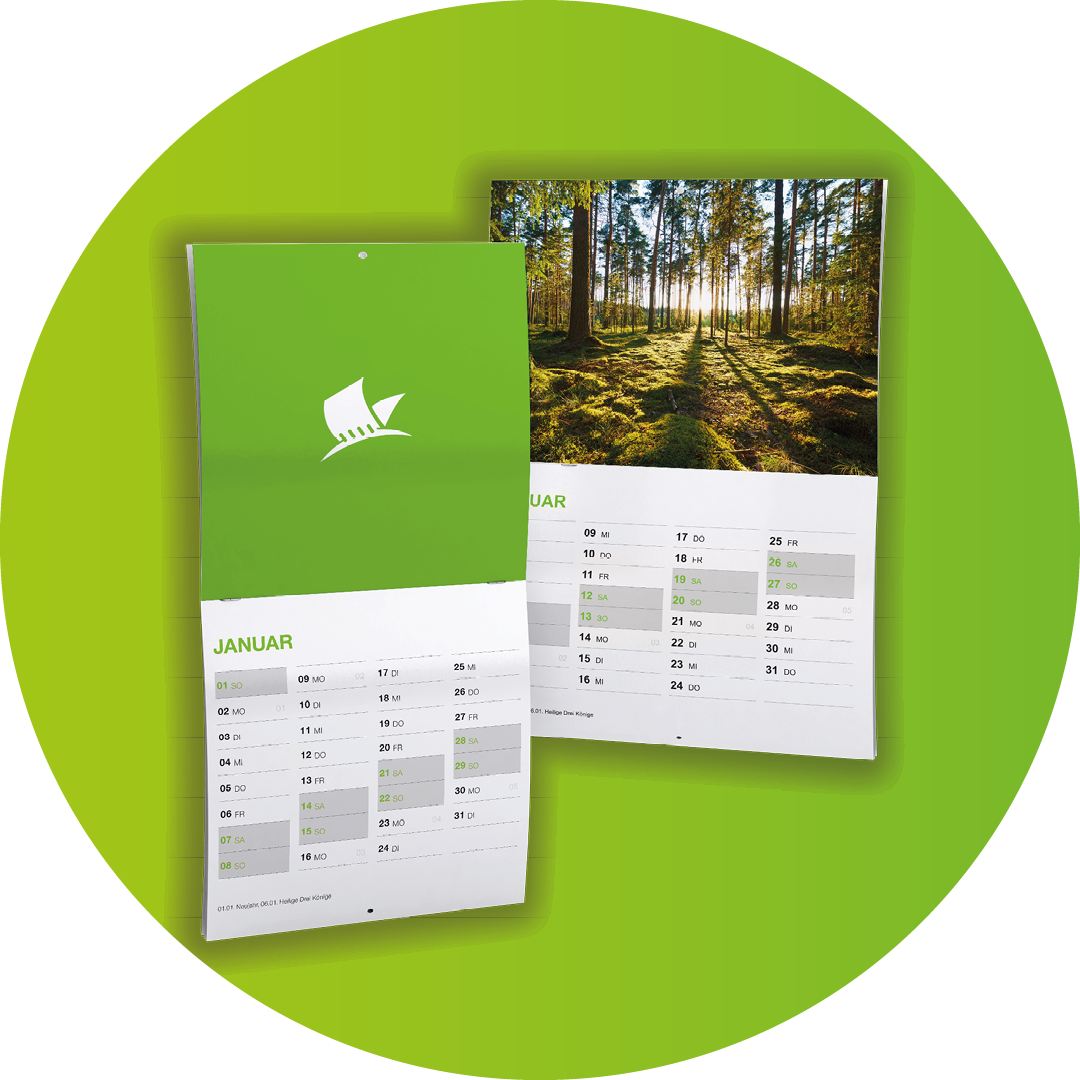 Beschreibbare Wandkalender