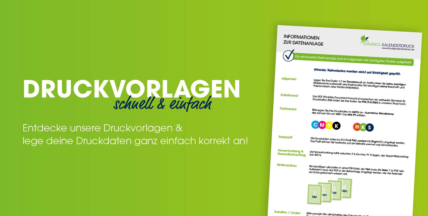 Druckvorlagen schnell und einfach