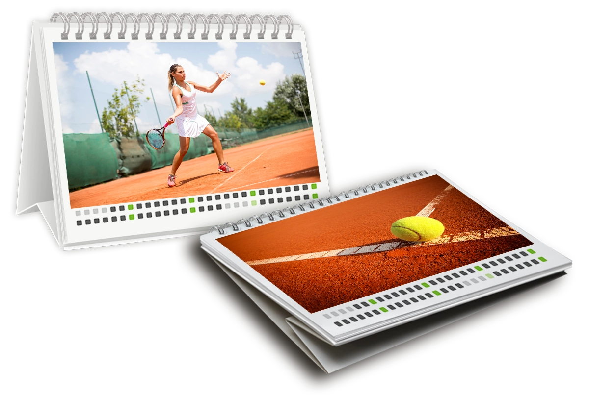 Tischkalender für Tennisvereine