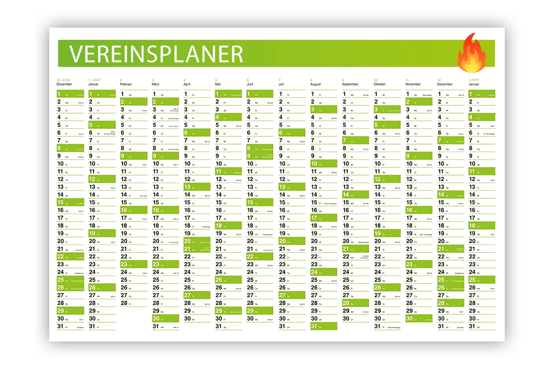 Wandplaner für Vereine