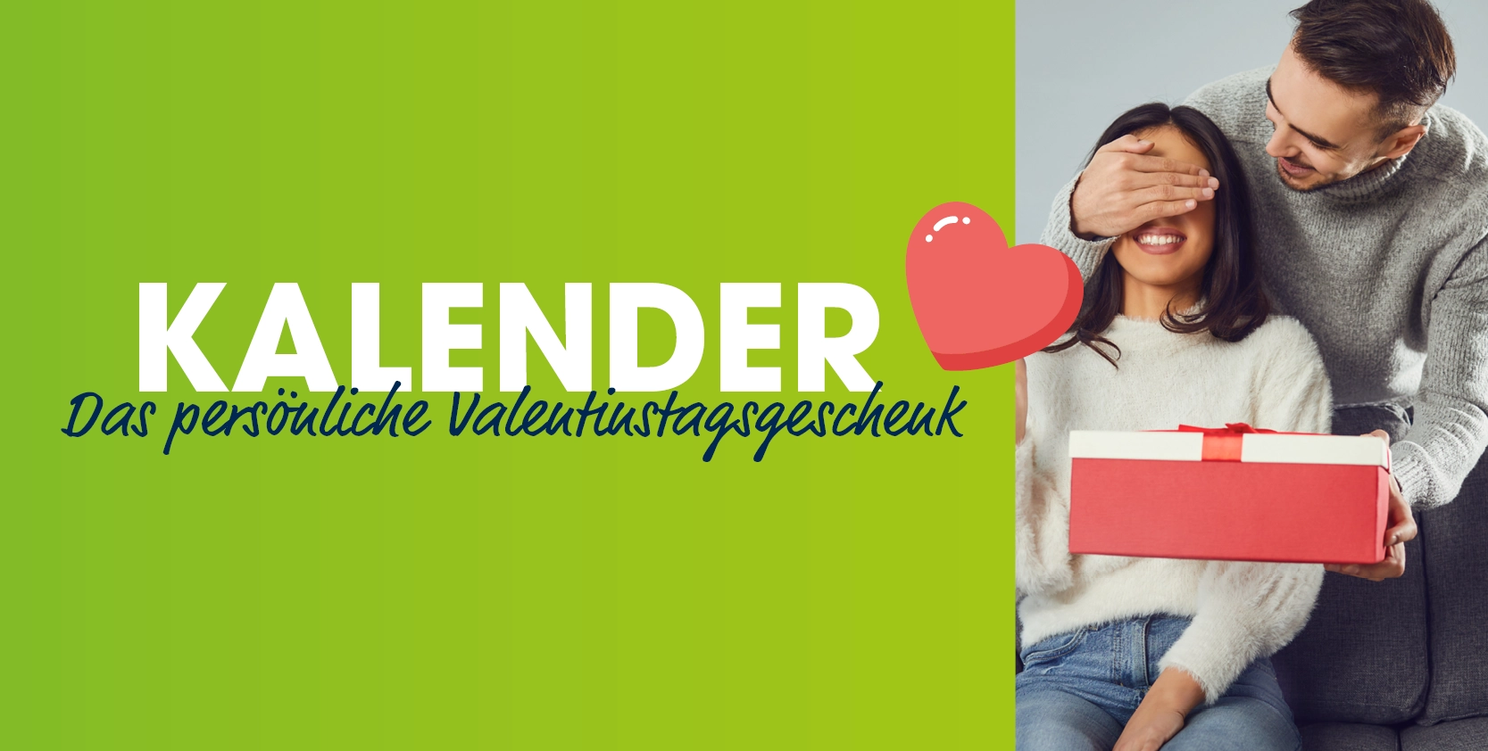 Kalender als Valentinstagsgeschenke