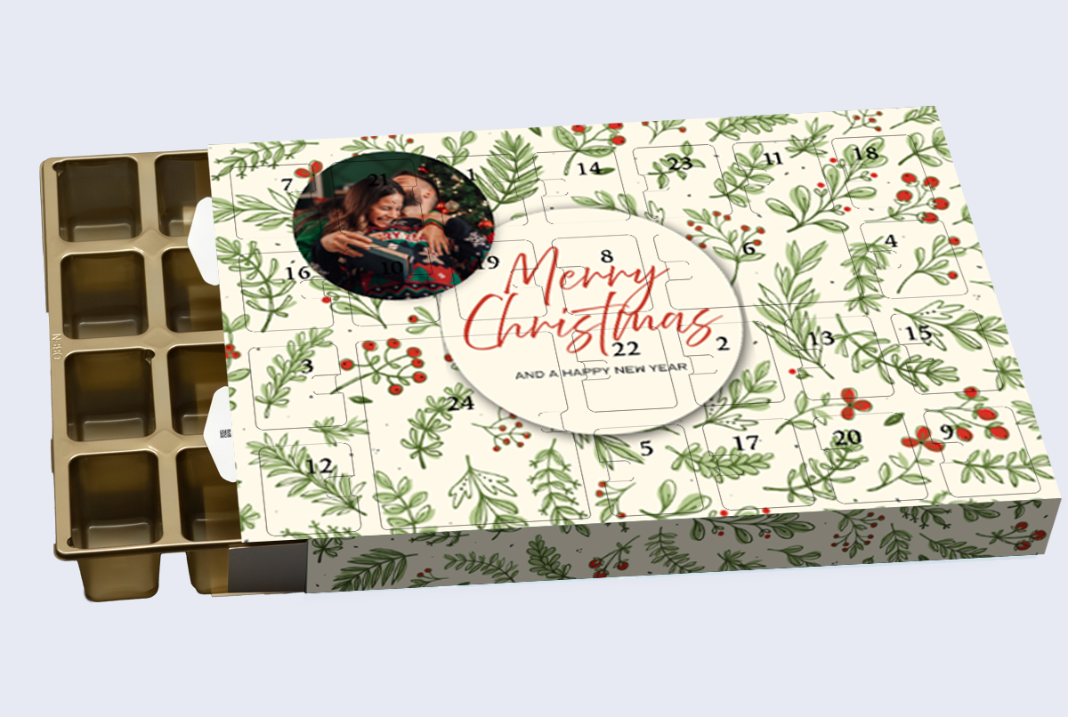 Adventskalender zum Befüllen / Motiv Zweige