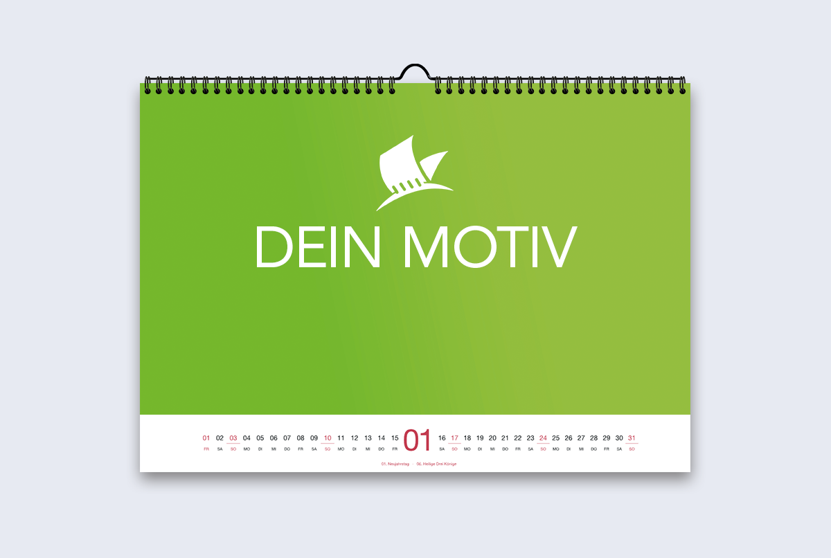 Wandkalender DIN Formate